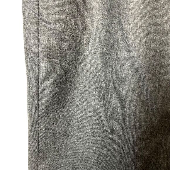 Liz Claiborne Pleated Midi Modest Vintage Gray Wool Skirt Pockets Old Money 14 - Picture 10 of 15